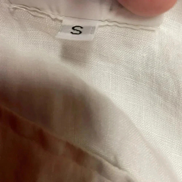 Bryn Walker 100% Linen White Tunic Top Size Small - Picture 12 of 12